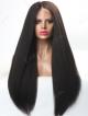 16" - 26" Custom Color Length Density Kinky Straight Natural Full Lace Human Hair Wig