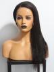NEW IN CUSTOMIZE 18"-24" INVISIBLE HD LACE SWISS LACE NATURAL BLACK SILKY STRAIGHT 360 LACE WIG