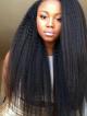 [Stock Lace Front] Kinky Straight 100% Premium Human Hair Lace Front Wig