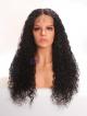 4" Deep Parting 24" 180% Density Long Curly Human Hair Wig