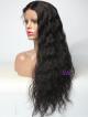Natural Black Loose Wave 4" Parting Lace Front Human Hair Wig