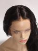 Silky Wavy 4" Lace Parting 22" Long Human Hair Wig