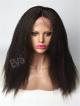 Kinky Straight 100% Brazilian Virgin Hair Lace Front Wig