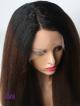 Ombre Kinky Straight Human Hair Full Lace Wig