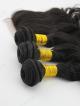 3 Bundles Wavy Brazilian Virgin Human Hair Weave with Hair Closure