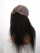 22" 180% Natural Black Kinky Straight Silk Top Human Hair HD Full Lace Wig With Custom Cap Size