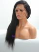 18" 150% KINKY STRAIGHT 6" LACE FRONT WIG WITH FAKE SCALP