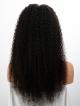 20" 180% Natural Black Deep Curly HD Lace Virgin Human Hair 6” Lace Front Wig
