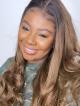 Super Natural Blonde Ombre Lace Wig