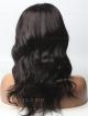  16" off black silky layered Straight Full Lace Human Hair Wig