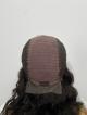 22 inch water wave natural black lace front wig