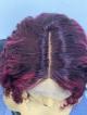 CUSTOM COLOR 13"*4" LACE FRONT HUMAN HAIR CURLY WIG