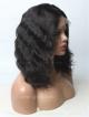 14"Natural Black Lace Front Human Hair Wig