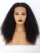 16"-24" KINKY CURLY LACE FRONT WIG WITH BLEACHED KNOTS AND PRE-PLUCKED HAIRLINE