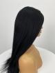20 inch natural black kinky straight full lace wig