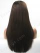 Custom Hair Part Line Lace Front Human Hair Yaki Straight Wig