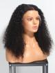 NEW IN CUSTOMIZE 18"-24" INVISIBLE HD LACE SWISS LACE NATURAL BLACK CURLY 360 LACE WIG