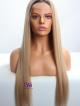  16''-26'' Custom Color Silky Straight Indian Remy Hair Lace Front Wig