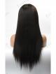 Stock 3" Parting Long Straight 100% Indian Remy Human Hair Silky Straight Lace Front Wig