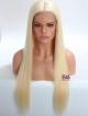 26" 130% SILKY STRAIGHT 613 BLONDE FULL LACE WIG WITH 4*5 SILK TOP IN CUSTOMIZED SIZE