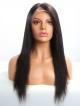 18" 150% Density Silky Straight Indian Remy Hair Lace Front Wig