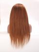 Pre-plucked Hairline Kinky Straight Human Hair Lace Front Wig with 4" Deep Parting