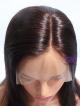 16" Darkest Brown Straight Lob Glueless Full Lace Wig